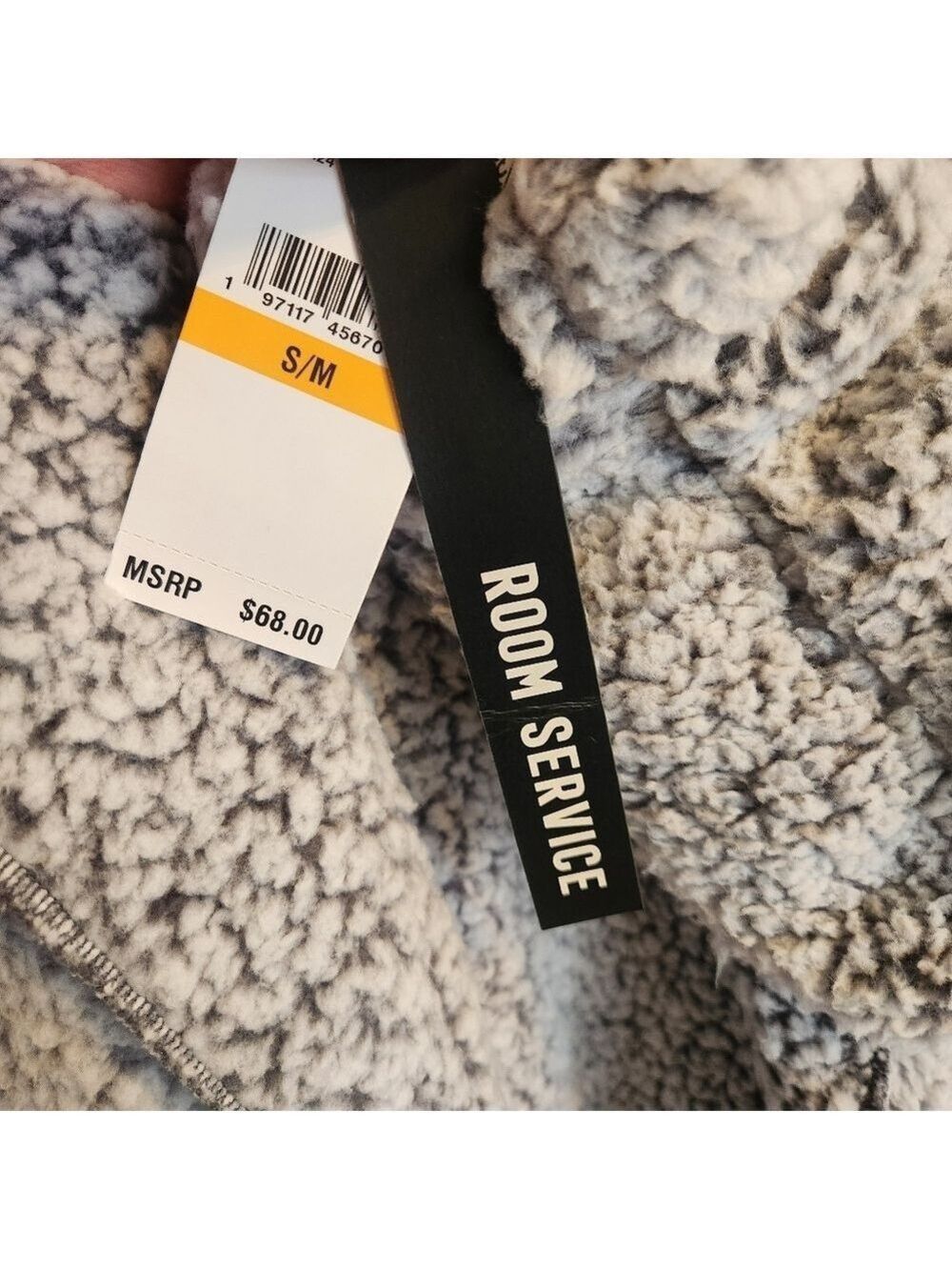 ROOM SERVICE ULTRA SOFT COZY CARDIGAN ROBE LOUNGEWEAR GRAY SMALL MEDIUM NWT - Picture 8 of 11